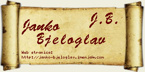 Janko Bjeloglav vizit kartica